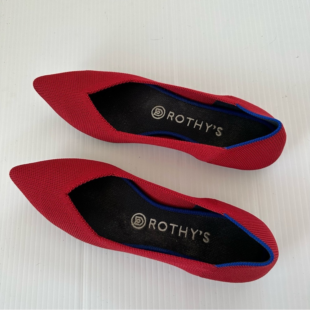 Rothy’s Points in Chili Red, 8